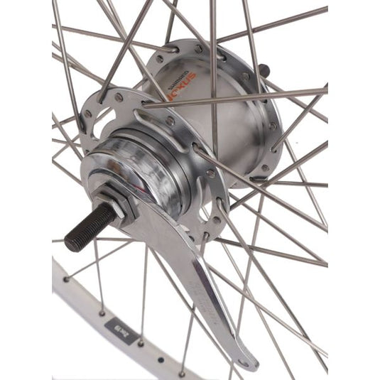 Shimano achterwiel 28 622 x 19c ryde zac19 velg met nexus 7 remnaaf - zilver