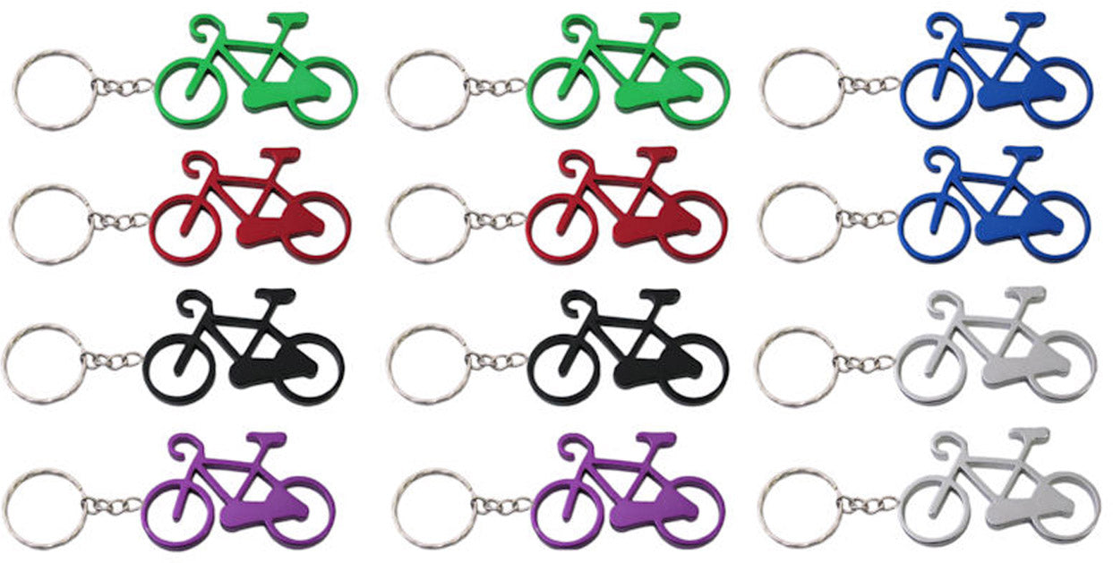 Mighty sleutelhanger aluminium fiets (12 stuks)