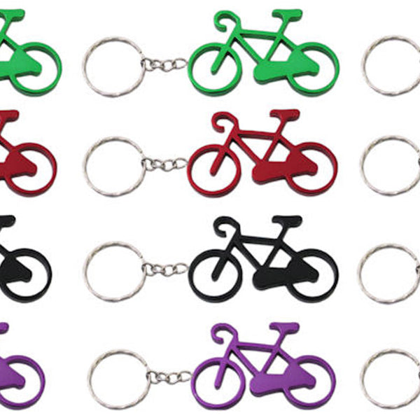 Sleutelhanger aluminium fiets (12 stuks)