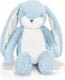 Bunnies by the bay floppy nibble konijn - knuffeldier - knuffel voor kinderen - geborduurde details - 34 cm - blauw