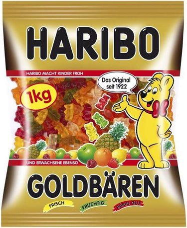 Haribo goudberen - snoep in fruitsmaken - 1kg zak