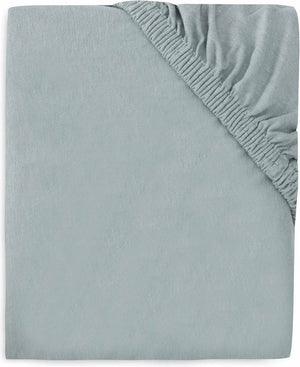 Jollein baby - hoeslaken jersey 70 75x140 150cm - ledikant babybed - zacht katoen - sea green