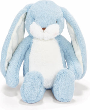 Bunnies by the bay floppy nibble konijn - knuffeldier - knuffel voor kinderen - geborduurde details - 34 cm - blauw