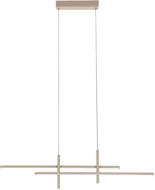 Eglo trepiliano hanglamp - led - 110 cm - zandkleur beige crème wit