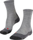 Falke tk2 melange anti-blaar dik wol functioneel materiaal wandelsokken heren grijs - maat 46-48