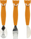 Trixie siliconen eetset - mr. fox, 3st.