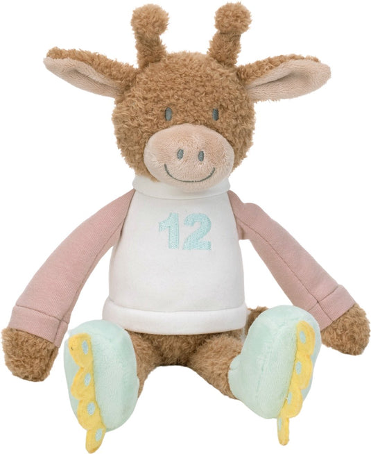 Happy horse giraf guido knuffel 24 cm - bruin - baby knuffel