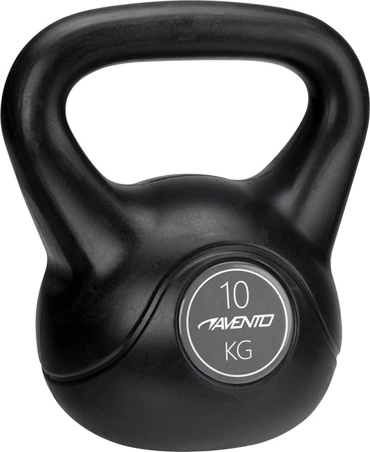 Avento kettlebell - 10 kg - zwart