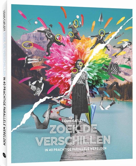 Louis catlett zoek de verschillen - creatieve, kleurijke en surrealistische werelden