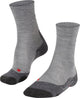 Falke tk2 melange anti-blaar dik wol functioneel materiaal wandelsokken heren grijs - maat 42-43