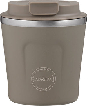 Aya ida aya ida - cup2go - koffiebeker - coffee to go - reisbeker - meenemen - 240ml - driftwood nieuw