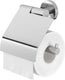 Tiger boston - wc rolhouder met klep - toiletrolhouder - zonder boren - boren of lijmen - rvs gepolijst