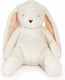 Bunnies by the bay nibble konijn - knuffeldier - geborduurde details - 46 cm - creme