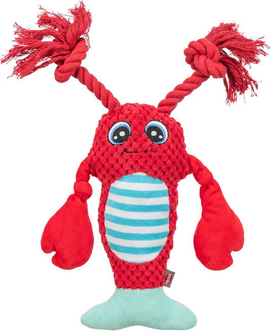 Trixie kreeft met flostouw rood