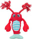 Trixie kreeft met flostouw rood