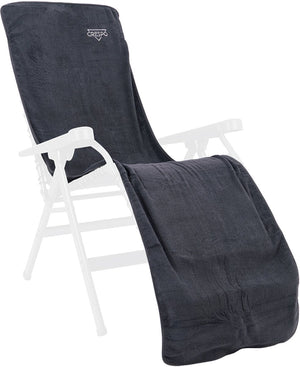 Crespo - badstof stoelhoes l - relaxstoelen - grijs