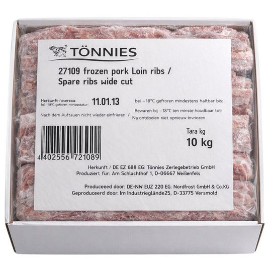 Tönnies spareribs rauw premium (10 kg)