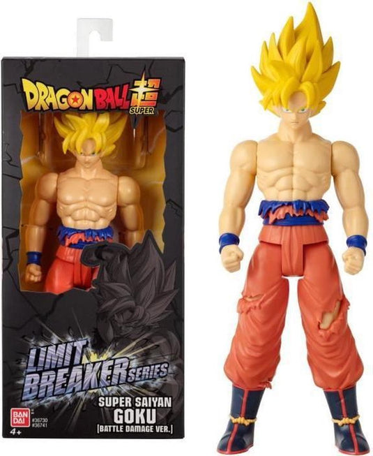 Bandai - dragon ball - giant limit breaker figuur - super saiyan goku (battle damage ver.) - officieel gelicenseerde dragon ball - super saiyan goku actiefiguur - speelgoed voor kinderen van 4+ - 36741