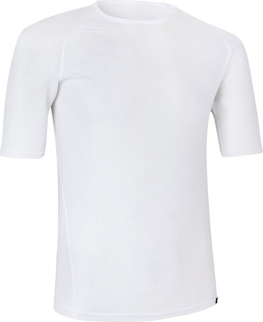 Gripgrab - ultralight mesh korte mouw base layer zomer fiets ondershirt polygiene zweethemd - wit - heren - maat s