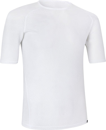 Gripgrab - ultralight mesh korte mouw base layer zomer fiets ondershirt polygiene zweethemd - wit - heren - maat s