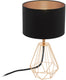 Eglo carlton 2 tafellamp - e14 - 30,5 cm - koper zwart