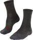 Falke tk2 sensitive anti-blaar dik wol functioneel materiaal wandelsokken dames grijs - maat 35-36