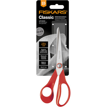 Fiskars http: www.cchobby.nl -klassieke-universele-schaar-l-21-cm-linkshandig-1-stuk