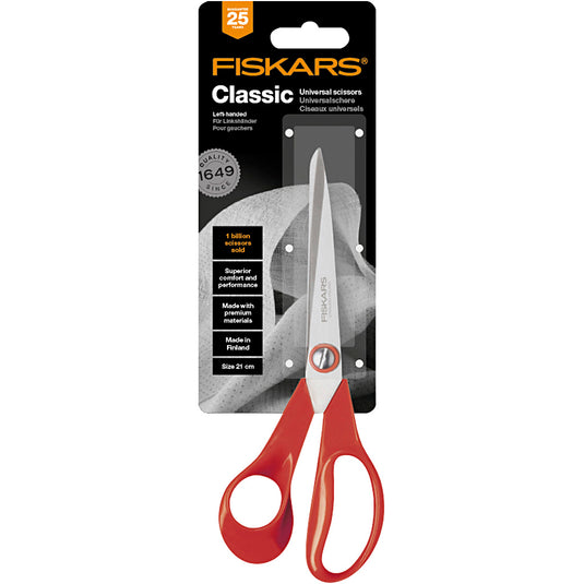 Fiskars http: www.cchobby.nl -klassieke-universele-schaar-l-21-cm-linkshandig-1-stuk