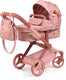 Bayer design combi dolls pram xeo - 72 x 38 x 65 cm - poppenwagen - donkerroze