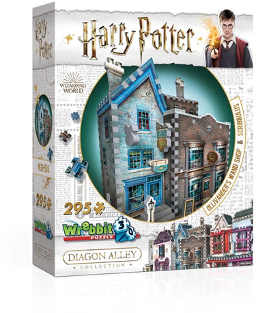 Wrebbit ollivander’s wand shop and scribbulus writing implements - 3d puzzel - harry potter - 295 stukjes