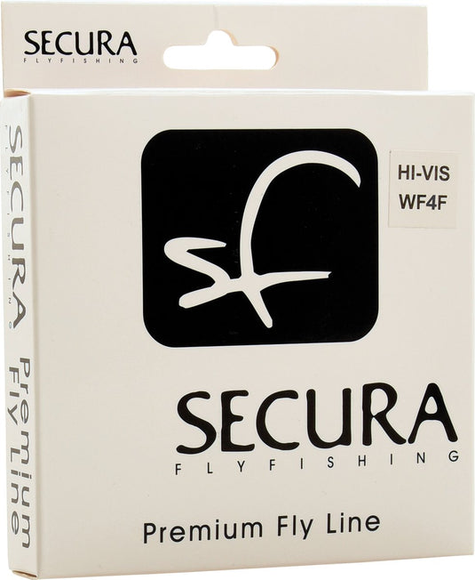 Secura fly line wf4f hi-vis - vislijn - vliegvislijn - taper - oranje - forel - vliegvissen
