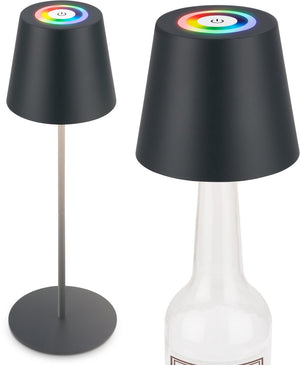 Briloner calida - oplaadbare tafellamp - dimbaar - voor binnen en buiten - 3 in 1 - rgbw - ip44 - snoerloze - in hoogte verstelbaar - 36 x ø 10,5 cm – antraciet