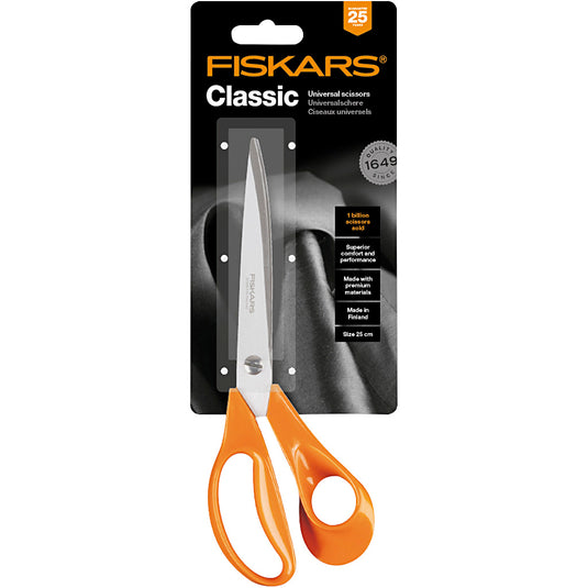 Fiskars https: www.cchobby.nl -klassieke-stoffenschaar-l-25-cm-rechtshandig-1-stuk
