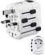 Hama skross by reisstekker - world travel pro - eur (type e,f) naar world - wit