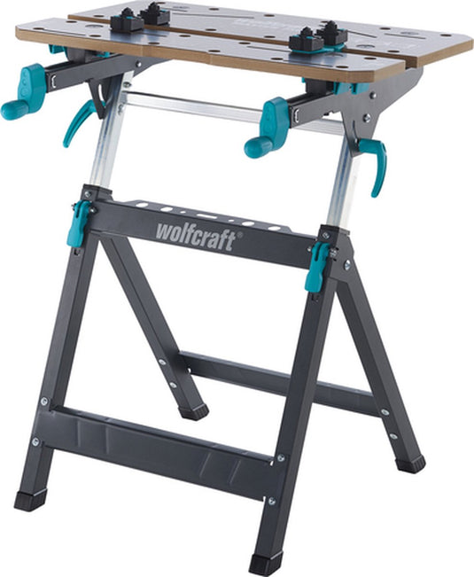 Wolfcraft - master 750 - ergonomische werktafel met bankschroef - inklapbaar - 3-in-1 machinetafel - 6871000 - 10 jaar garantie