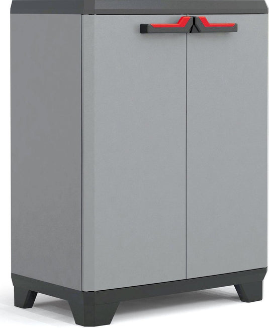 Keter stilo lage kast - 1 plank - 68x39x90cm - donkergrijs zwart