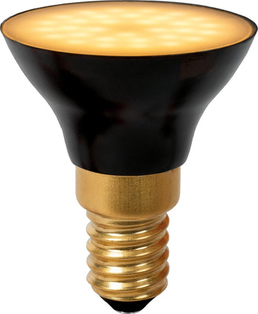 Lucide g45 - led lamp - ø 4,3 cm - led 3 stepdim - e14 - 1x5w 2700k - zwart