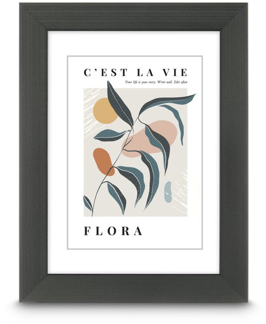 Hama fotolijst - flora - 20 x 30 cm - contrastgrijs