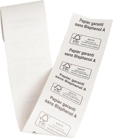 Exacompta 60x rollen voor bank- en betaalkaartterminal 57x40x12x18 - 1 thermische laag 55g m2 zonder bpa's. - wit - 40349e