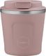 Aya ida aya ida - cup2go - koffiebeker - coffee to go - reisbeker - meenemen - 240ml - dusty rose nieuw