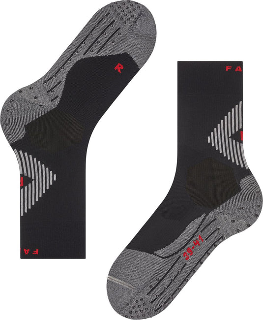 Falke 4grip stabilizing voor maximale snelheid functioneel materiaal sokken unisex zwart - maat 39-41