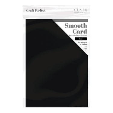 Craft perfect by tonic studios craft perfect • smooth card a4 240g jet black 5pcs