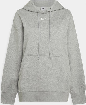 Nike w nsw phnx flc os po hoodie dames sporttrui - grijs - maat xs