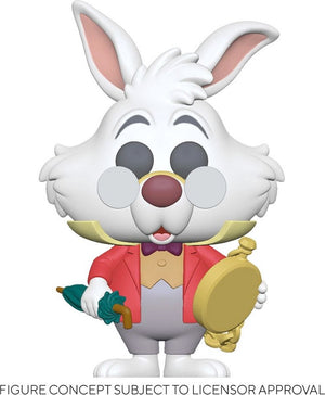 Disney funko alice in wonderland - pop! white rabbit with watch 9 cm collectible figure - multicolours