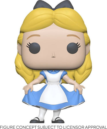 Disney funko alice in wonderland verzamelfiguur pop! alice curtsying 9 cm multicolours
