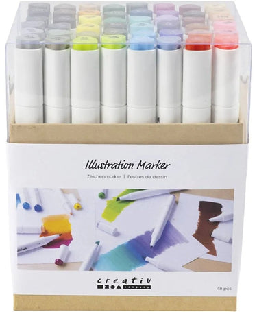 Creativ company https: www.cchobby.nl tekenstift-lijndikte-1-8-mm-standaardkleuren-48-stuk-1-doos