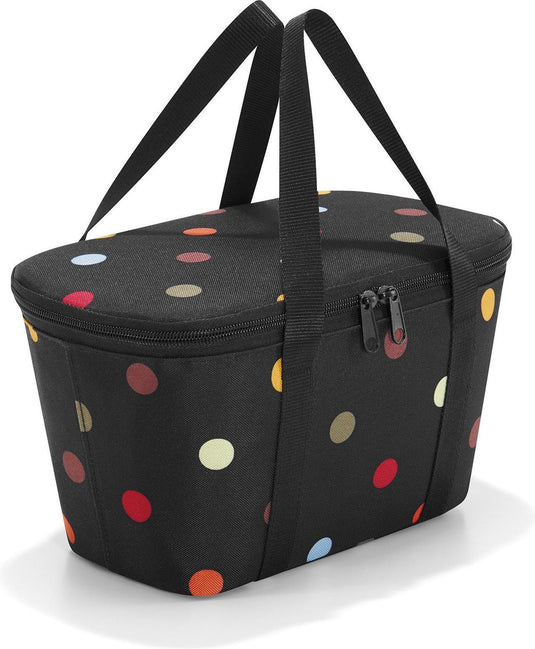 Reisenthel coolerbag xs koeltas lunchtas - maat xs - polyester met aluminium voering - 4 l - dots zwart;multi kleur