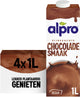 Alpro sojadrink chocolade – plantaardig lactosevrij – 4 x 1l