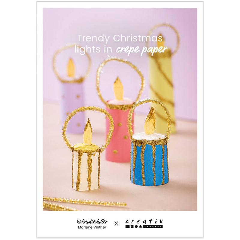 Chargez l'image dans la visionneuse de la galerie, Https: www.cchobby.nl ansichtkaart-trendy-kerstverlichting-van-crepepapier-a5-vel-14-8x21-cm-1-stuk
