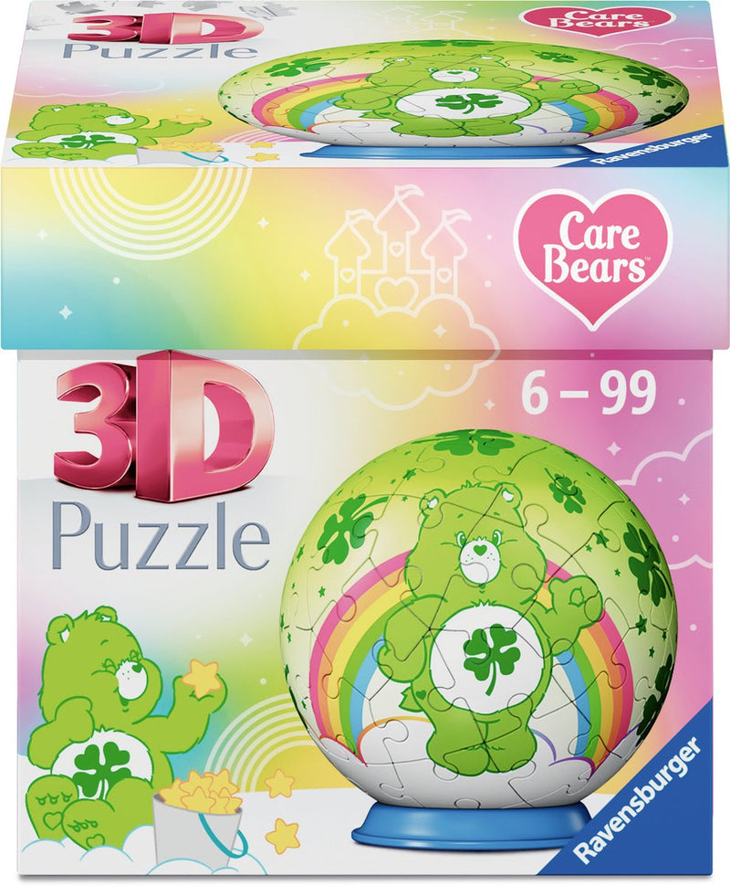 Afbeelding laden in galerijviewer, Ravensburger â€“ care bears: good luck bear â€“ 3d puzzle-ball â€“ 55 stukjes

